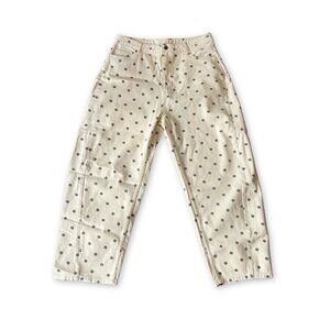 NWT Rylee + Cru Women's Barrel Denim Mini Daisy L